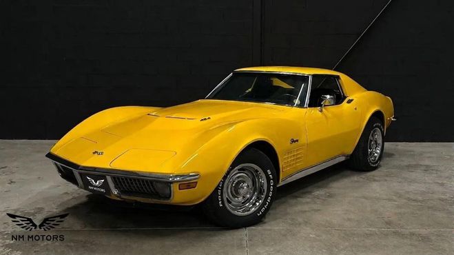 Chevrolet Corvette C3 Stingray V8 Big Block 454 390 CV Boit Jaune de 1970