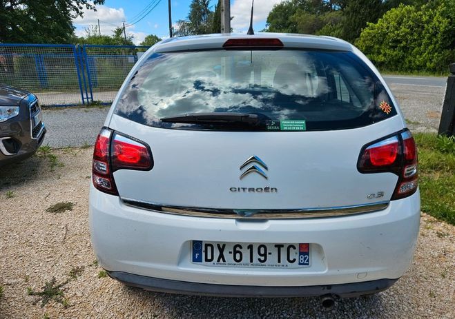 Citroen C3 1.4 hdi 70 cv climatisation bluetooth Blanc de 2015