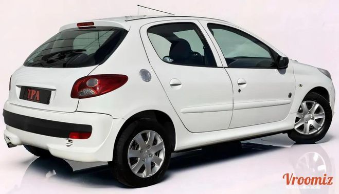Peugeot 206+ Plus + (TU1) 1.1e 60 Access +Clim Blanc  Blanc de 2012