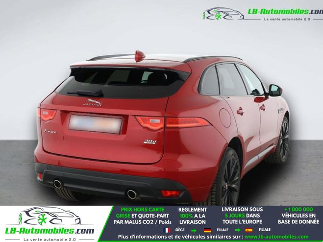 Jaguar F Pace 3.0 D - 300 ch AWD BVA Rouge M�tallique de 2018
