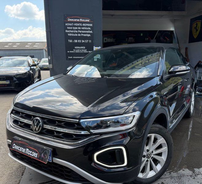 Volkswagen T Roc t cabriolet 1.0 tsi 110 cv garantie 1AN Noir de 2024