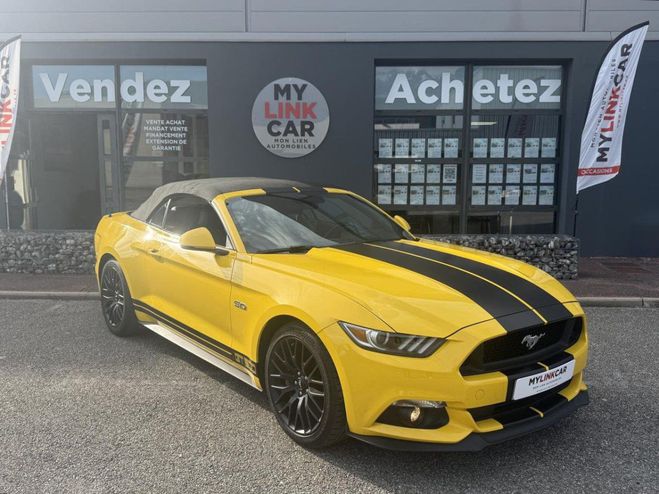 Ford Mustang Convertible 5.0 V8 Ti-VCT 421 pas de mal JAUNE de 2016