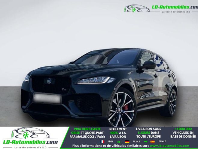 Jaguar F Pace V8 - 550 ch AWD BVA Noir M�tallique de 2019