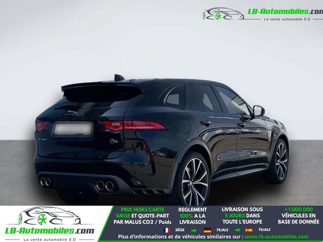 Jaguar F Pace V8 - 550 ch AWD BVA Noir M�tallique de 2019
