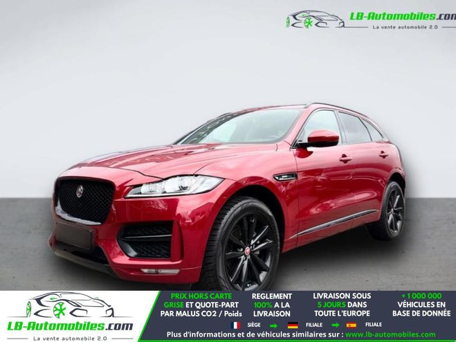 Jaguar F Pace 2.0 D - 180 ch 2WD BVA Rouge M�tallique de 2019