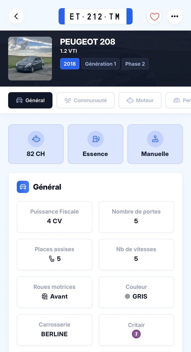 Peugeot 208 (2) 1.2 VTI 82 ALLURE 5P  Gris fonc� de 2018