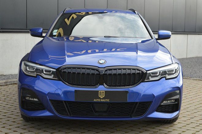 BMW Serie 3 320 D Touring 190 ch M Sport - 1 MAIN -  bleu de 2020