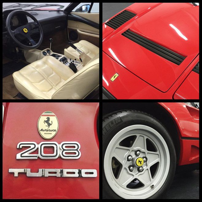Ferrari 208 Gtb V8 turbo Rosso Corsa de 1984