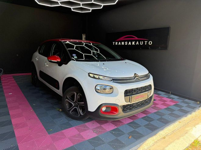 Citroen C3 PureTech 82 Shine DISTRIB FAITE / SUIVI  Blanc de 2017