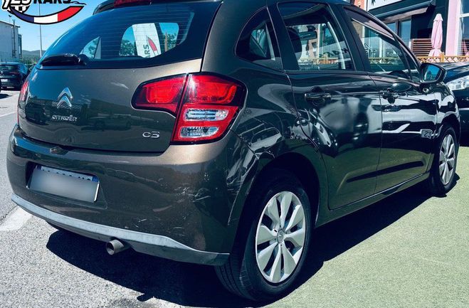 Citroen C3 II 1.4 HDi70 FAP Attraction Marron de 2012