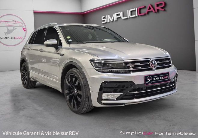Volkswagen Tiguan II 2.0 TDI 150 RLine Carat BVM 6 Garanti Gris de 2016