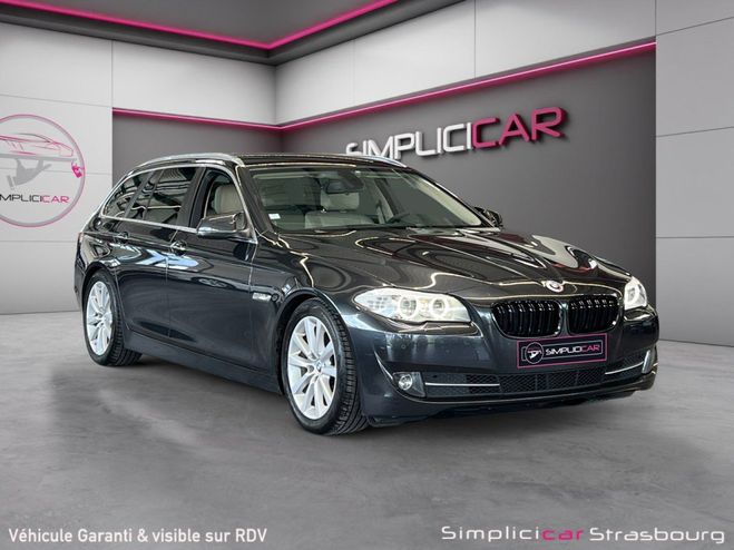 BMW Serie 5 TOURING F11 520d 184ch Luxe A - CUIR �TE Gris de 2012