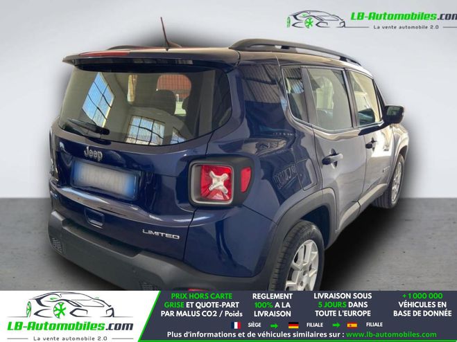 Jeep Renegade 1.3 190 ch PHEV BVA 4xe eAWD Bleu M�tallique de 2021