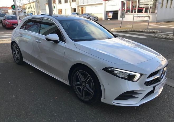Mercedes Classe A AMG LINE 200 7G DCT TOIT PANO Blanc de 2019