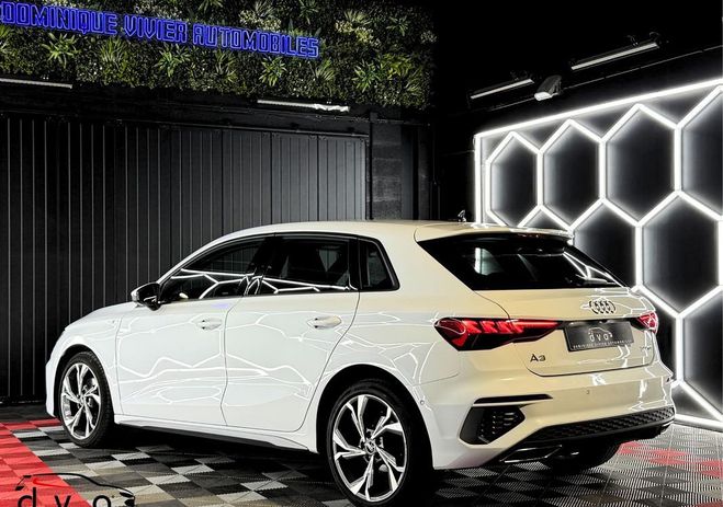 Audi A3 Sportback 30 TDI 116 ch S-Line S-Tronic Blanc de 2021