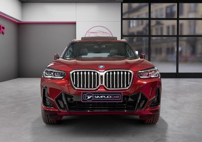 BMW X3 30E XD M SPORT PH2 184Ch Garantie 12 moi Rouge de 2022