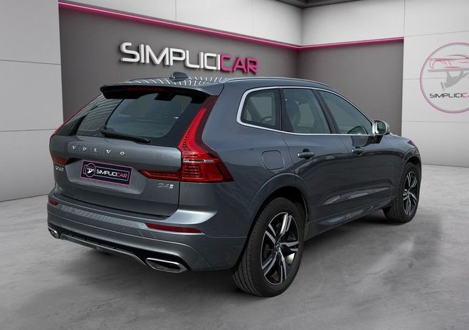 Volvo XC60 D4 AWD 190 ch Geartronic 8 R-Design Gara Gris de 2019