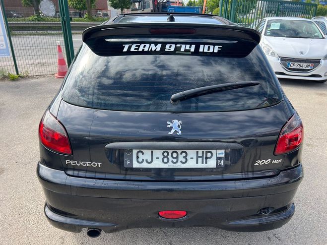Peugeot 206 (2) 1.6 HDI 110 6CV QUIKSILVER Noir de 2004