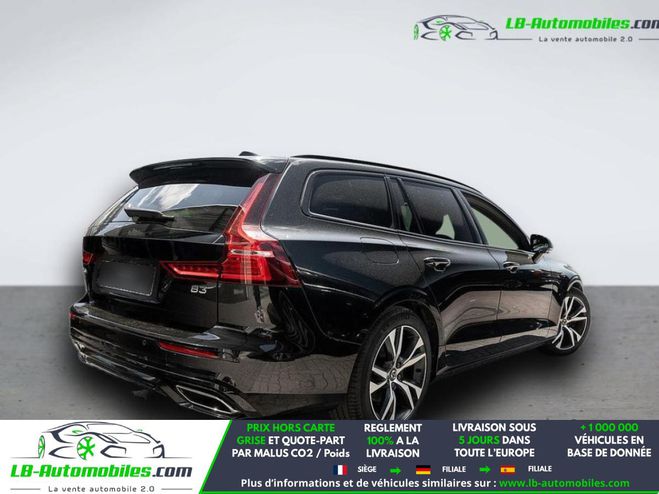Volvo V60 B3 163 ch BVA Noir M�tallique de 2021