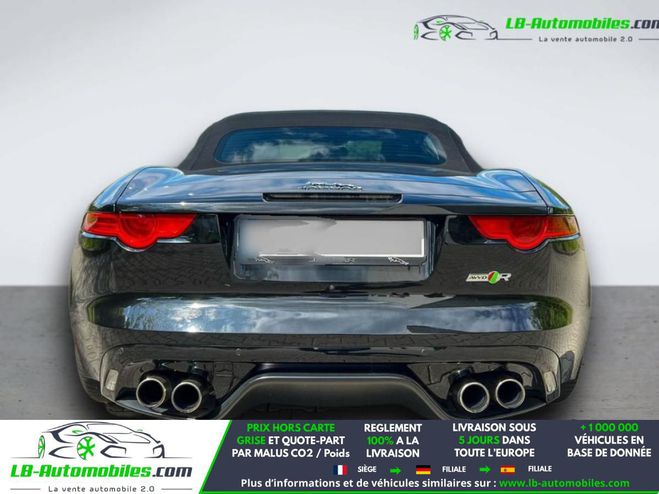 Jaguar F-Type Cabriolet V6 5L  550 ch BVA AWD Noir M�tallique de 2015