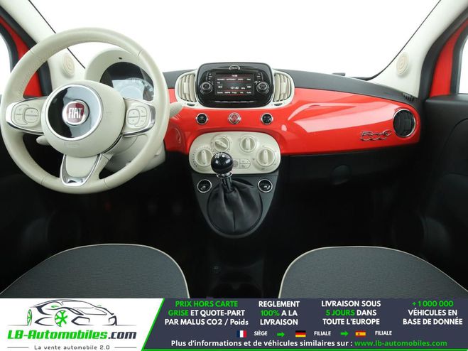 Fiat 500 1.2 69 ch BVM Rouge M�tallique de 2018