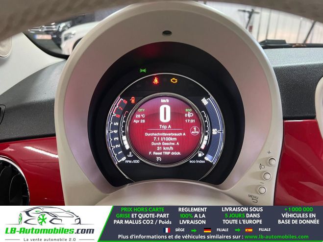 Fiat 500 1.2 69 ch BVA Rouge de 2020