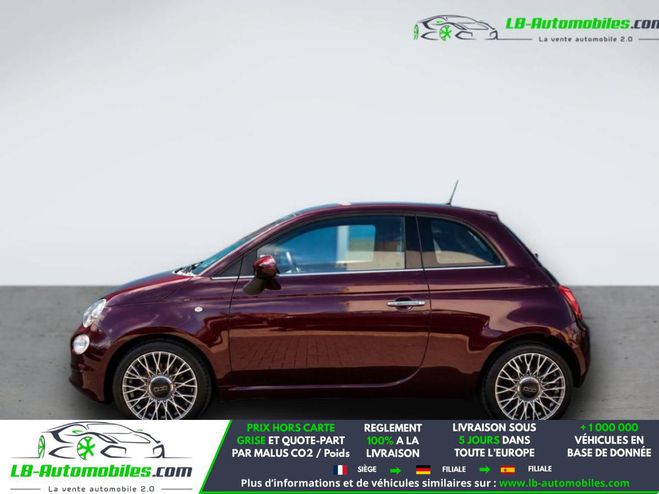 Fiat 500 1.2 69 ch BVA Prune M�tallique de 2019