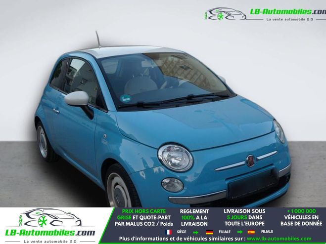 Fiat 500 0.9 8V 85 ch TwinAir BVM Bleu Mate de 2015