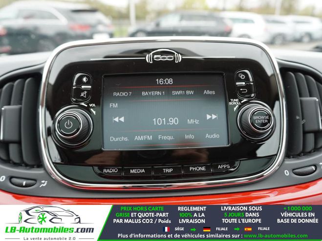 Fiat 500 1.2 69 ch BVA Rouge de 2017