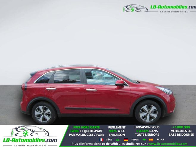 Kia Niro 1.6 GDi Hybride Rechargeable 141 ch BVA Rouge M�tallique de 2017