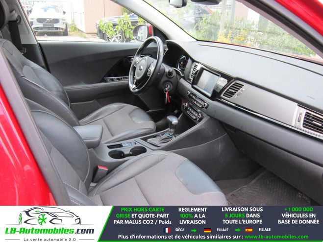 Kia Niro 1.6 GDi Hybride Rechargeable 141 ch BVA Rouge M�tallique de 2017