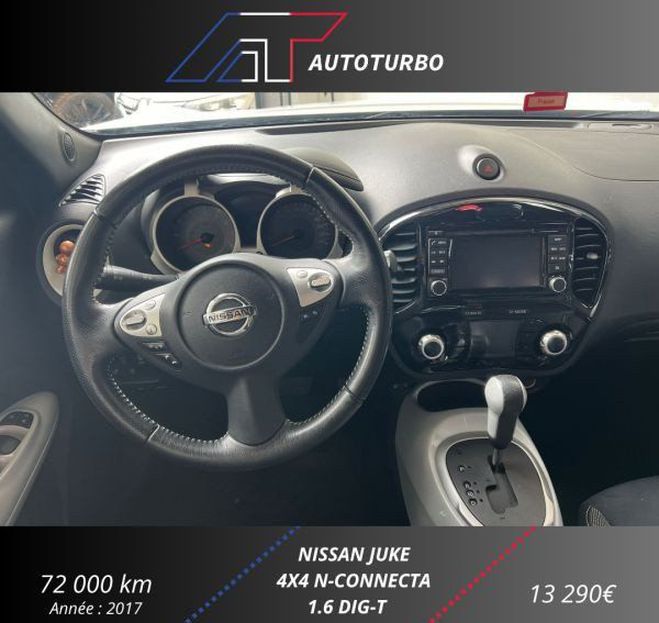 Nissan Juke 1.6 DIG-T 190CH N-CONNECTA ALL-MODE 4X4- Blanc de 2017