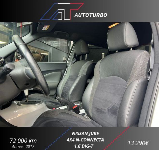 Nissan Juke 1.6 DIG-T 190CH N-CONNECTA ALL-MODE 4X4- Blanc de 2017