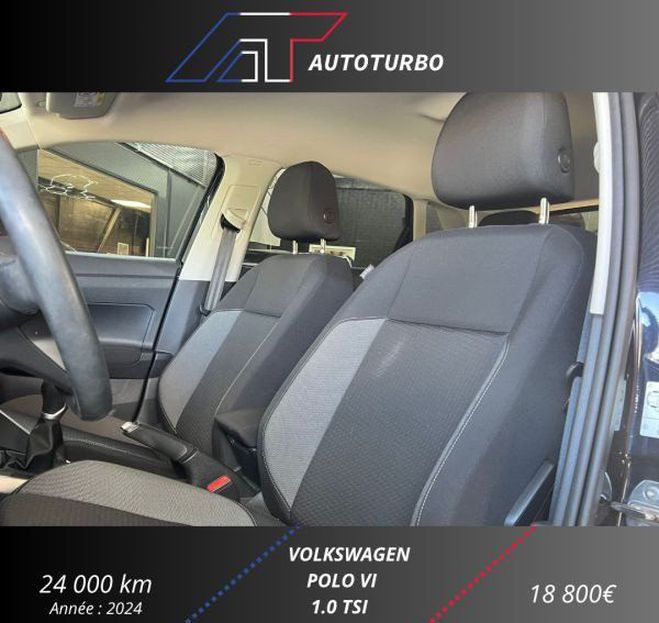 Volkswagen Polo 1.0 TSI 95CH LIFE PLUS Noir de 2024