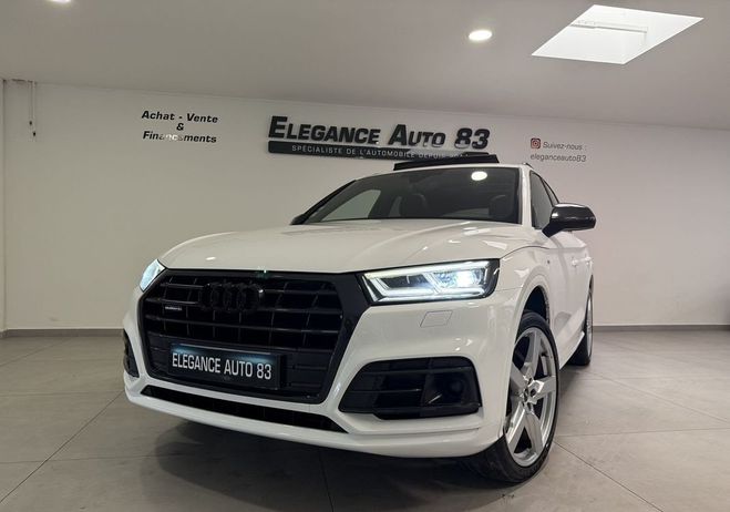Audi Q5 40 TDI 190CH S LINE QUATTRO TRONIC 7 EUR Blanc de 2019