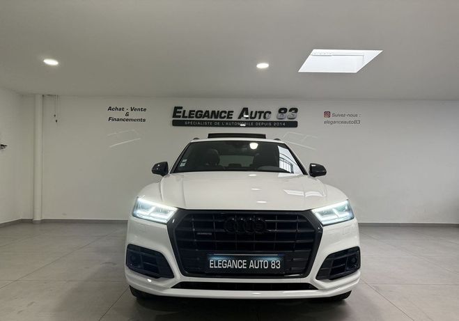 Audi Q5 40 TDI 190CH S LINE QUATTRO TRONIC 7 EUR Blanc de 2019