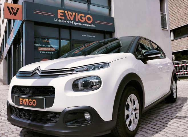 Citroen C3 generation-iii 1.5 bluehdi 100 feel star Blanc de 2019