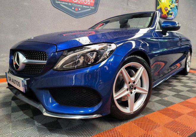 Mercedes Classe C C180 1.6L i 155cv cabriolet amg-line 110 Bleu de 2017