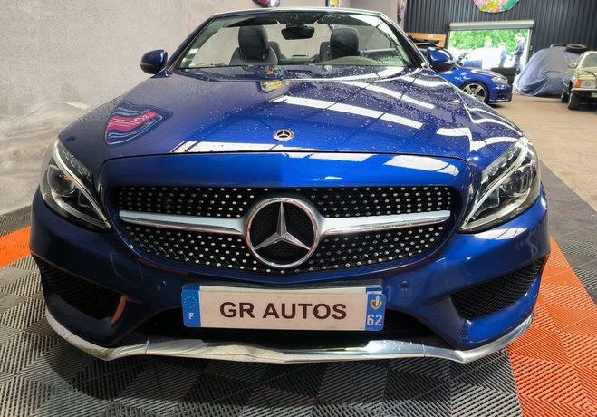 Mercedes Classe C C180 1.6L i 155cv cabriolet amg-line 110 Bleu de 2017