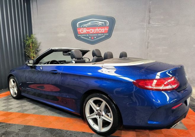 Mercedes Classe C C180 1.6L i 155cv cabriolet amg-line 110 Bleu de 2017
