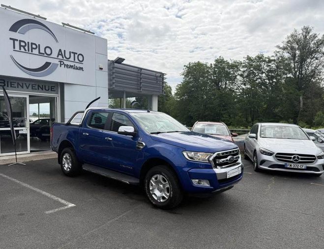 Ford Ranger 3.2 TDCi 200 - BVA Limited GPS   CAMERA  BLEU FONCE de 2018