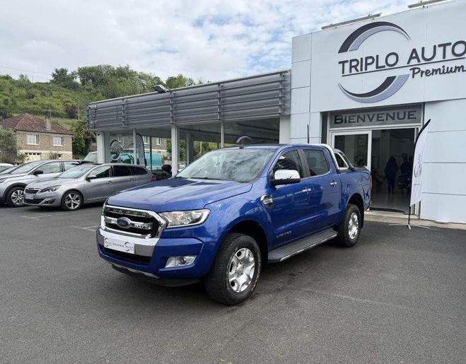 Ford Ranger 3.2 TDCi 200 - BVA Limited GPS   CAMERA  BLEU FONCE de 2018