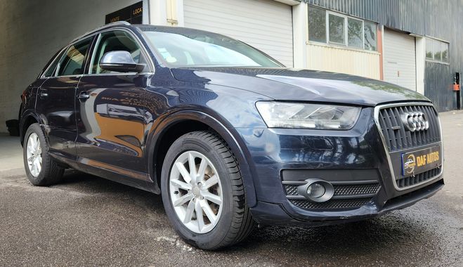 Audi Q3  2.0 TDI 140 S LINE QUATTRO S TRONIC 7 bleu fonc� de 2014