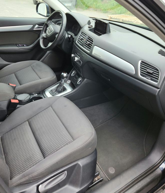 Audi Q3  2.0 TDI 140 S LINE QUATTRO S TRONIC 7 bleu fonc� de 2014