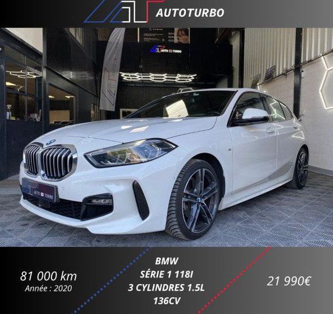 BMW Serie 1 (F40) 118IA 136CH M SPORT DKG7 Blanc de 2020