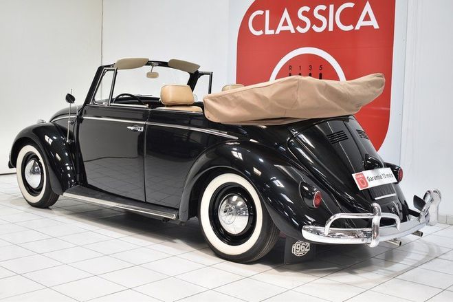 Volkswagen Coccinelle Cabriolet Schwarz de 1962
