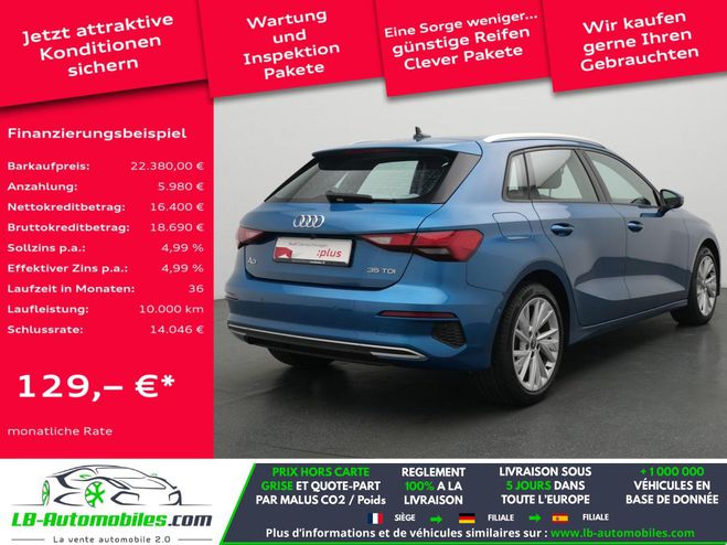 Audi A3 35 TDI 150 BVA Noir M�tallique de 2021