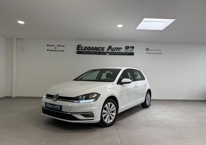 Volkswagen Golf VII 1.6 TDI 115CH FAP CONFORTLINE GPS- A Blanc de 2019