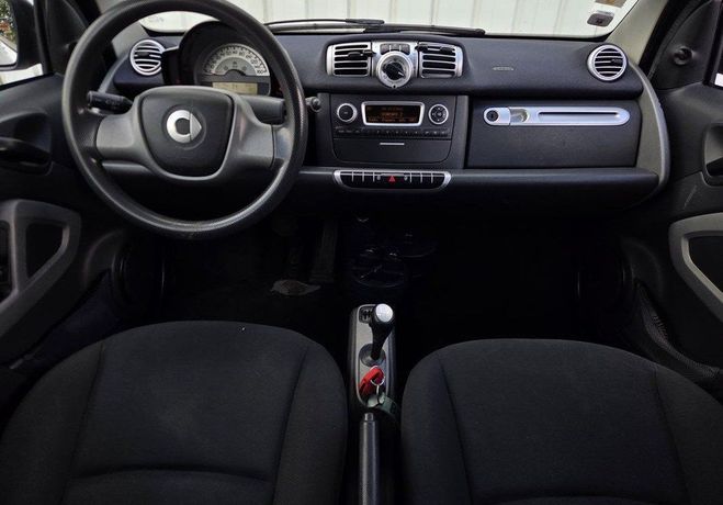Smart Fortwo 1.0 t 60ch black passion Blanc de 2012