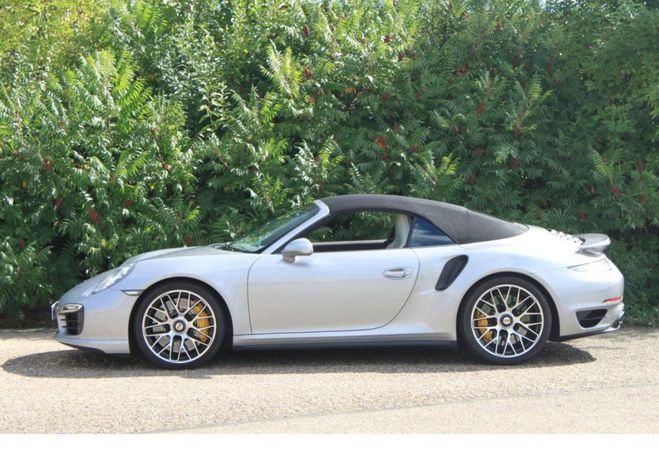 Porsche 911 (991) TURBO S CABRIOLET | ARGENT GT PDLS Gris de 2014